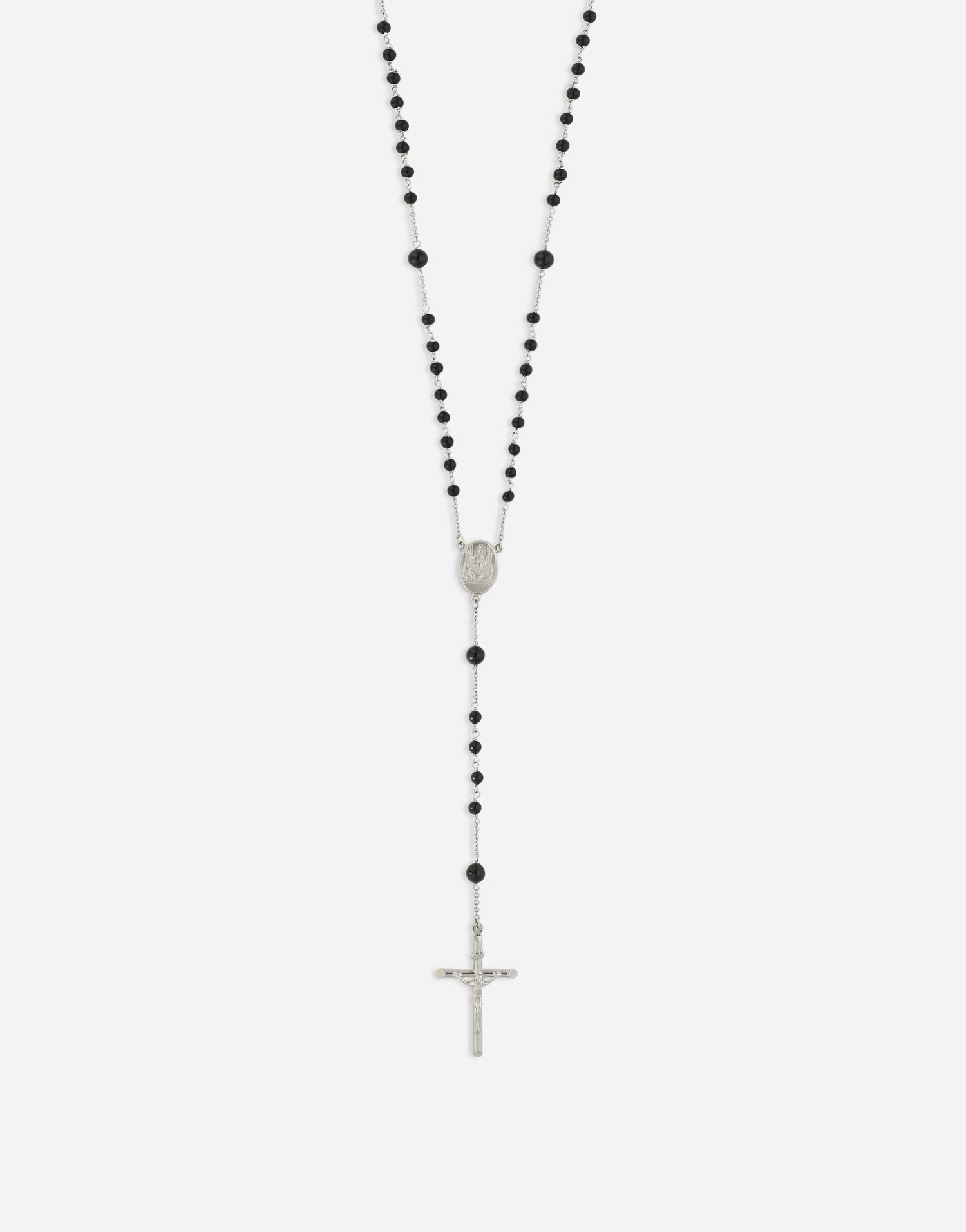 Náhrdelník Dolce & Gabbana Dolce & Gabbana Rosary Necklace with Cross Čierna | WNP4C3W111187655, 1