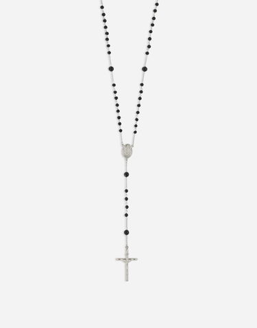 Náhrdelník Dolce & Gabbana Dolce & Gabbana Rosary Necklace with Cross Čierna | WNP4C3W111187655, 1