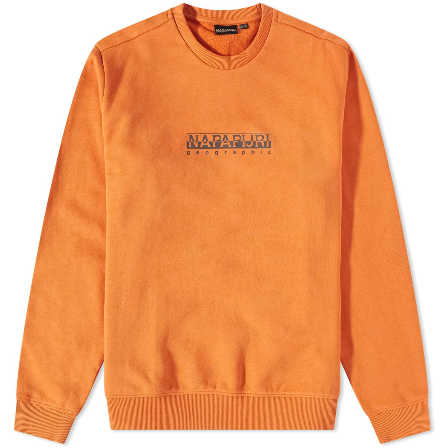 Mikina Napapijri Box Logo Crew Sweat Oranžová | NP0A4GBF-AA3, 0