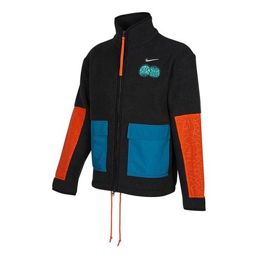 Bunda Nike Contrast Color Stitching Loose Sports Jacket Čierna | DQ5061-010