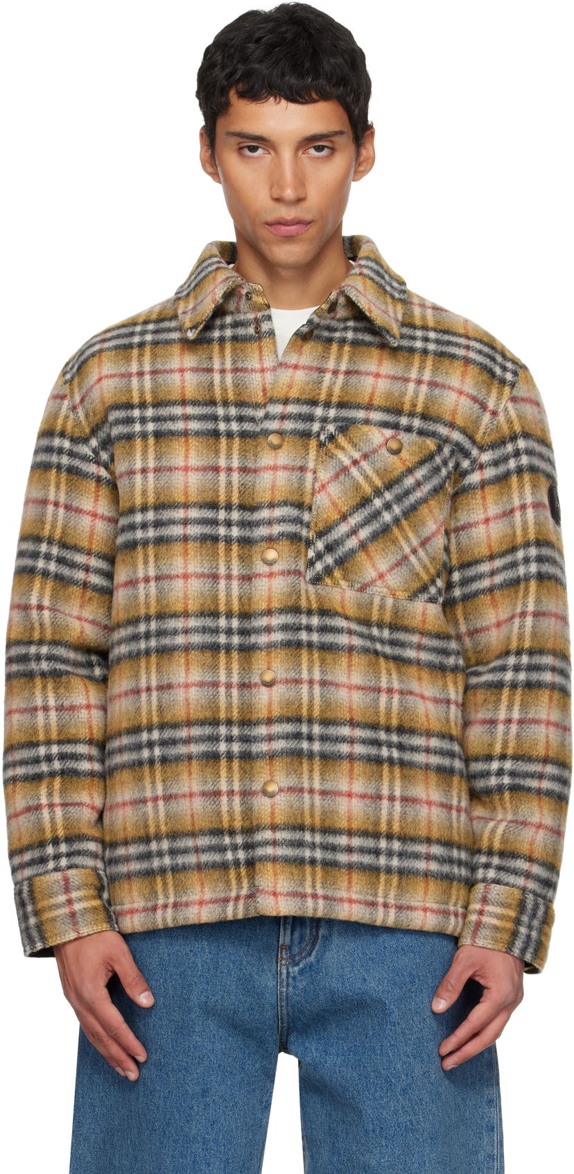 Bunda Burberry Burberry Check Insulated Jacket Žltá | 8110913
