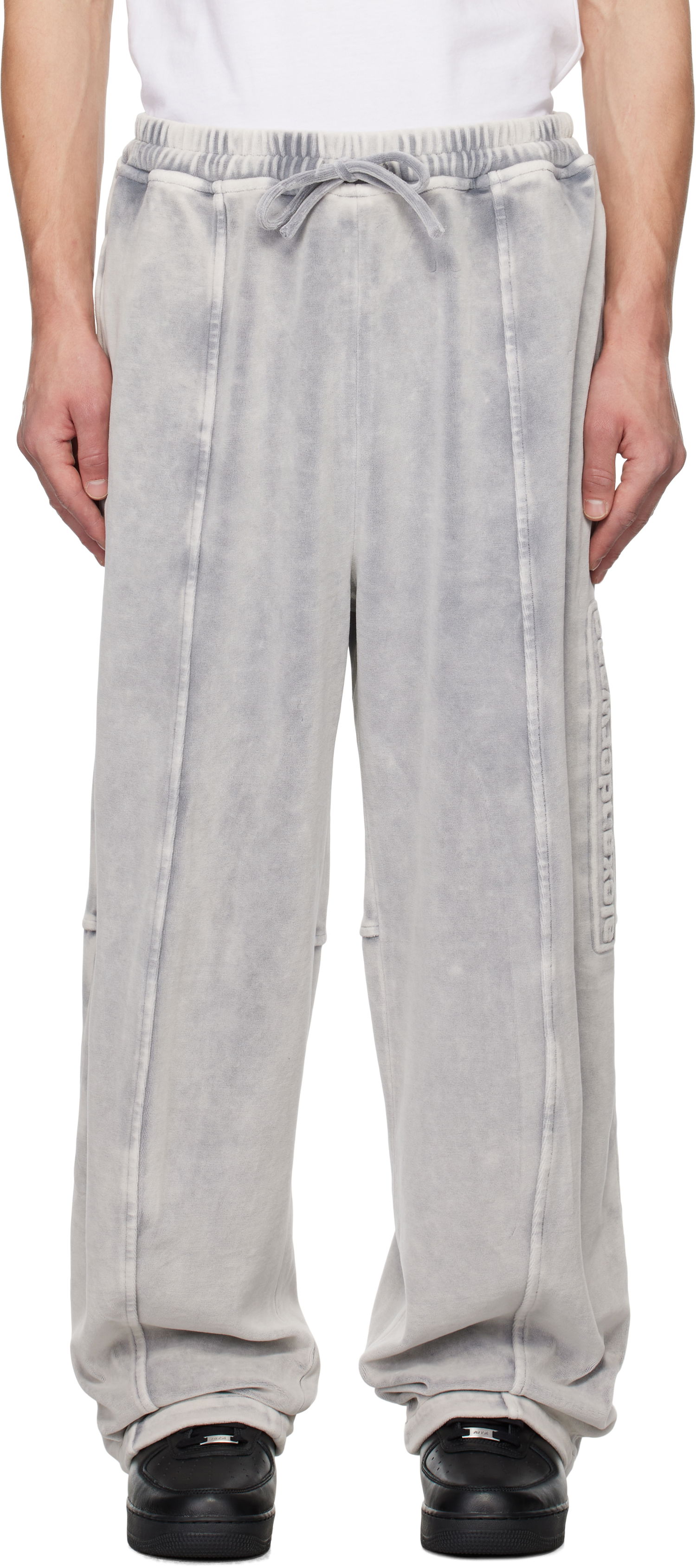 Tepláky Alexander Wang Embossed Logo Sweatpants Šedá | UCC4244106, 0