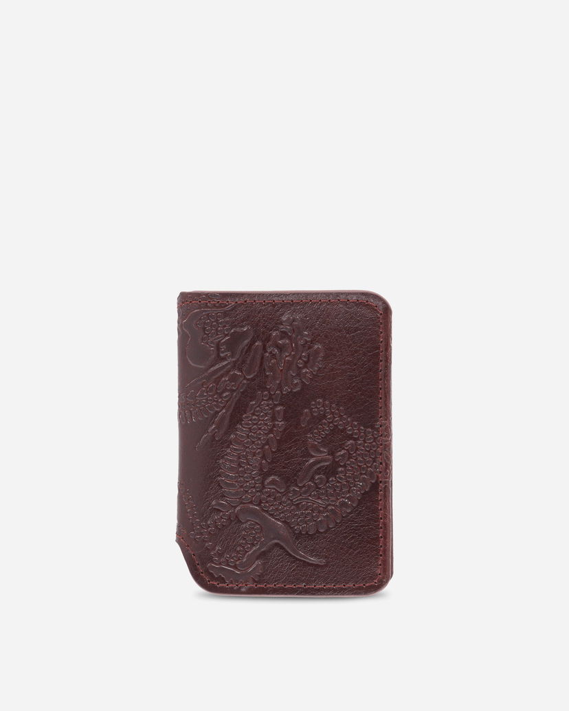 Peňaženka OUR LEGACY Dragon Embossed Card Case Deep Abyss Hnedá | A4258CD 001