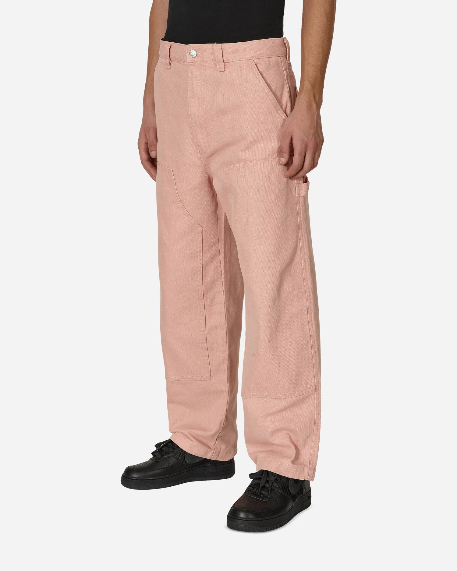 Nohavice Stüssy Canvas Work Pants Ružová | 116496 SALM, 1