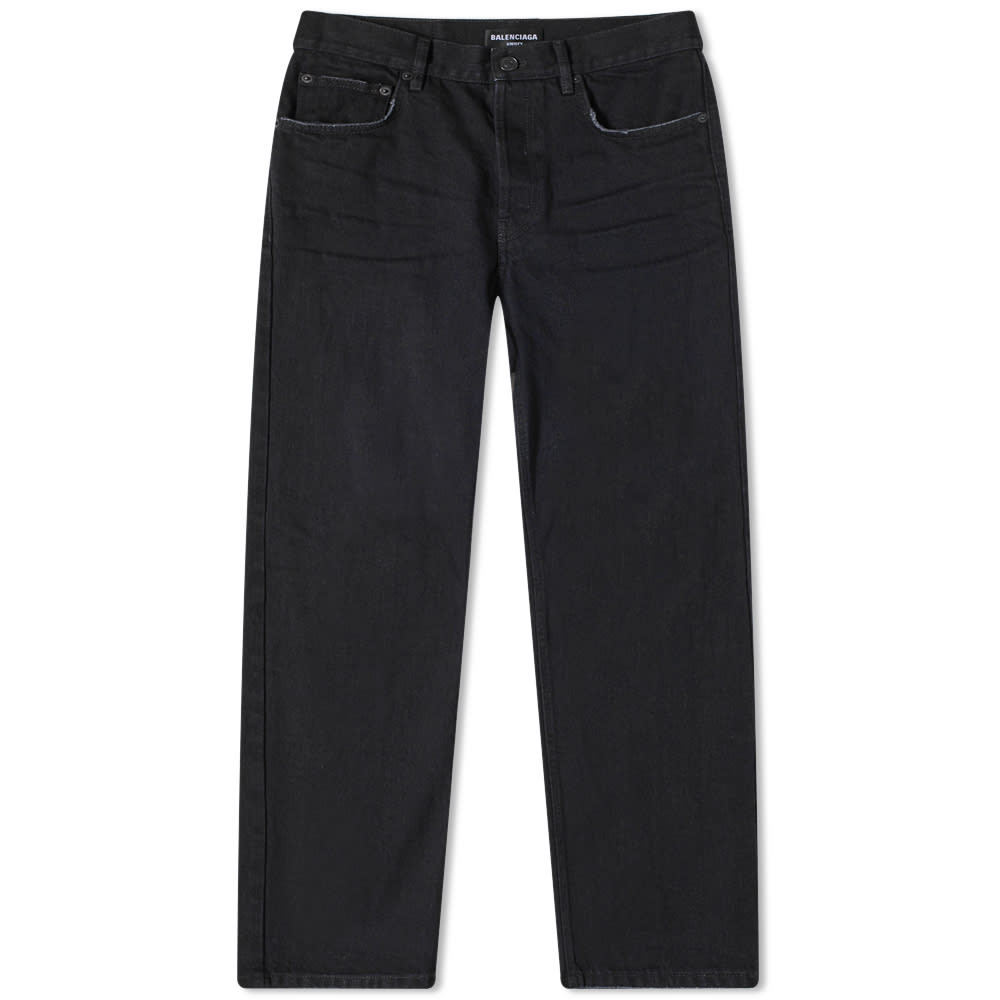 Džínsy Balenciaga Slim Fit Jean Rubber Black Čierna | 697830-TBP47-1029, 0