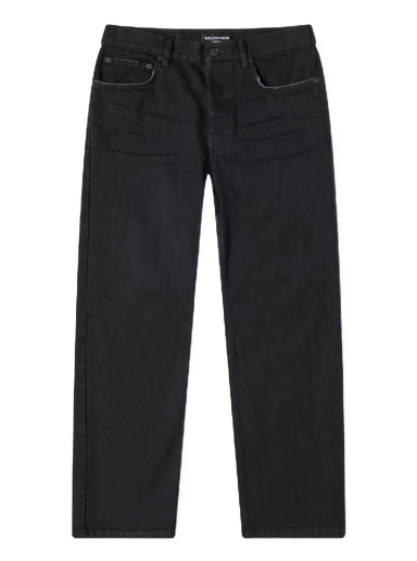 Džínsy Balenciaga Slim Fit Jean Rubber Black Čierna | 697830-TBP47-1029