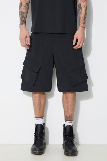 Šortky Marcelo Burlon Marcelo Burlon Cross Nylon Cargo Shorts Čierna | CMCS001S24FAB0011001, 0