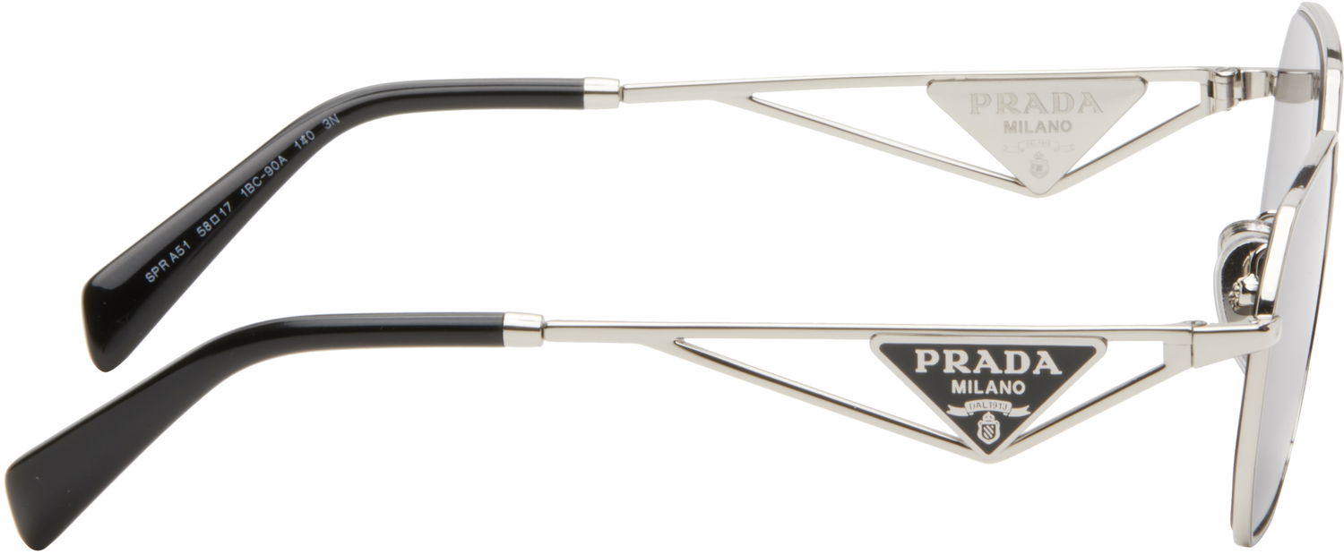 Slnečné okuliare Prada Triangle Logo Sunglasses Šedá | 0PR A51S 8056262346495, 1