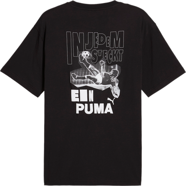 Tričko Puma Graphics Bicycle Kick Graphic T-Shirt Čierna | 628005-01, 1