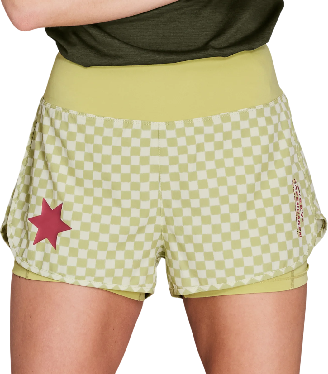Šortky Saysky Saysky Checker 2 in 1 Pace 3" Shorts Žltá | nwrsh23c1034, 0
