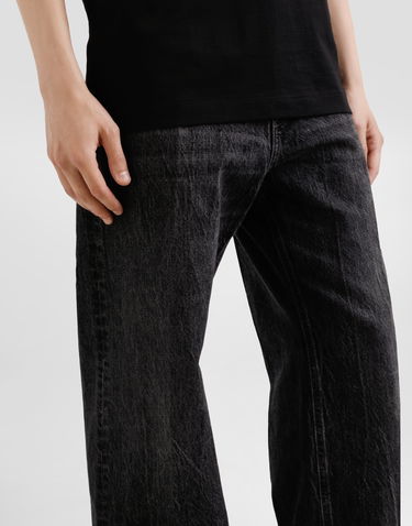Džínsy Dolce & Gabbana Dolce & Gabbana Oversize Cotton Jeans With Embroidered Logo Čierna | GWVNXZG8MU8S9001, 3
