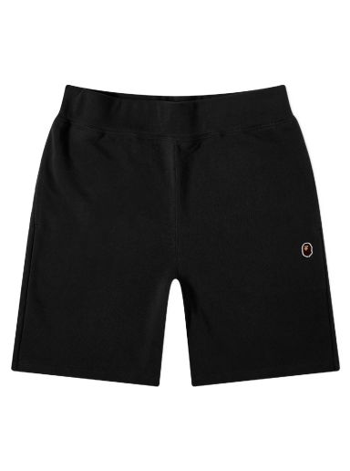 Šortky BAPE One Point Sweat Shorts Čierna | 001SPJ301023M-BLK