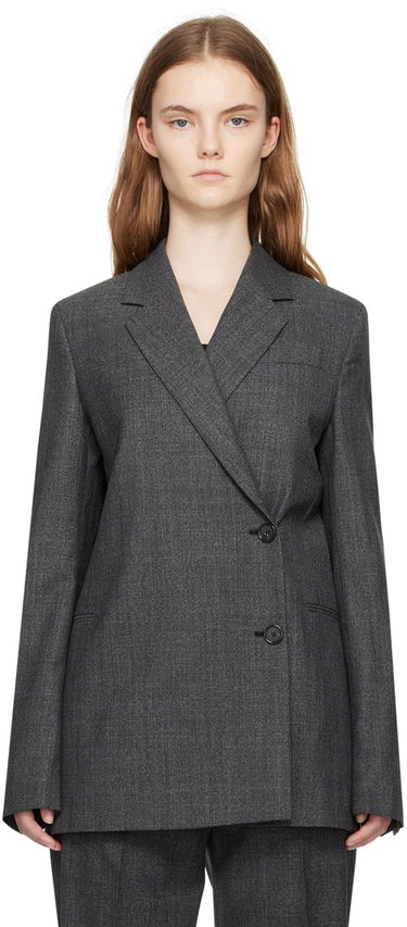 Bunda TOTEME TOTEME Off-Center Wrap Blazer Šedá | 242-WRZ1916-FB0110, 0