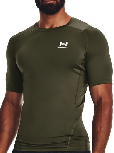 Tričko Under Armour HG Armour Comp Zelené | 1361518-390, 0