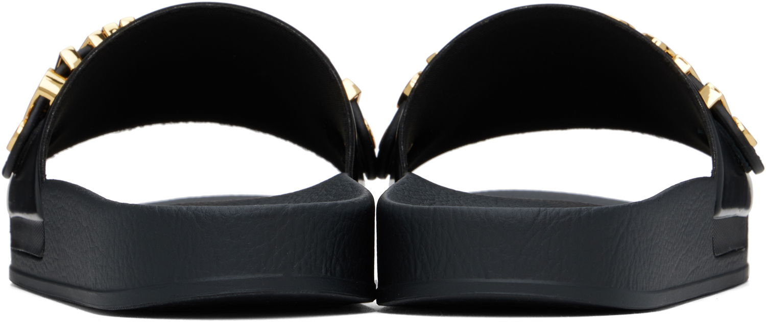 Tenisky a topánky Moschino Moschino Lettering Logo Slides Čierna | 251 MB28032G0M G11 000, 1