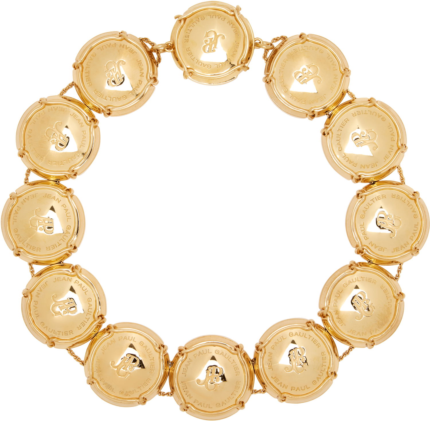 Náhrdelník Jean Paul Gaultier Jean Paul Gaultier Gold Champagne Cork Chain Necklace Žltá | 25/03-W-JW005-X053-92, 0