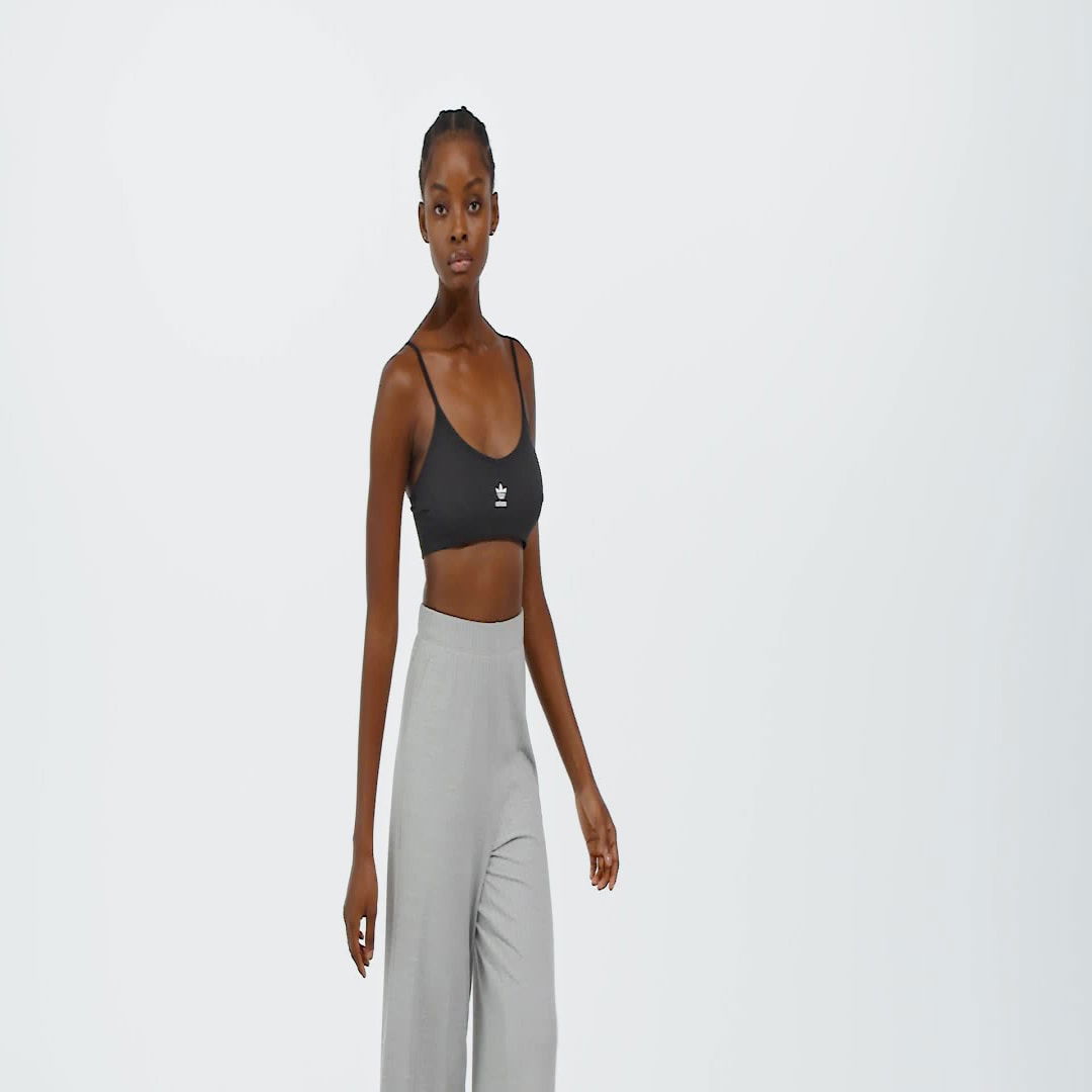 Wide Leg Ribbed Pants