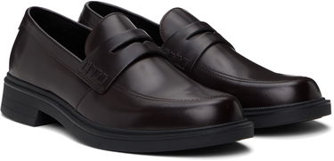 Tenisky a topánky BOSS BOSS Leather Penny Loafers Hnedá | 50536172, 3