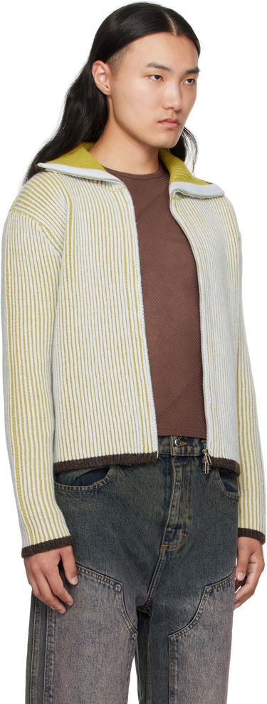 Sveter Eckhaus Latta Eckhaus Latta Huddle Zip Sweater Žltá | 8267-EL-PF25-C, 1