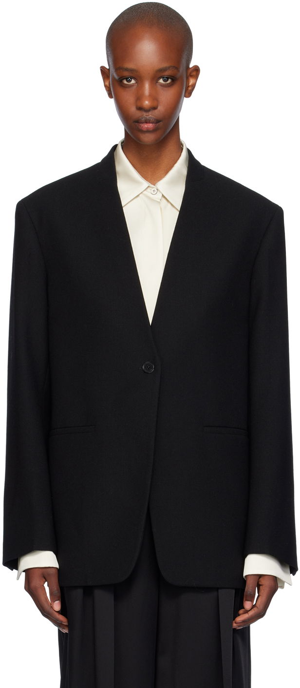 Vesta Jil Sander Single-Breasted Blazer Čierna | J02BN0178_J41556