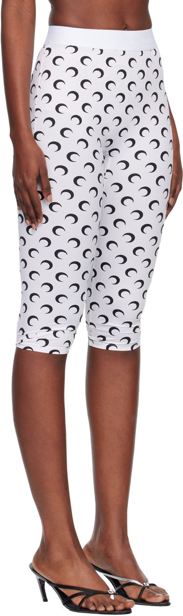 Legíny Marine Serre Marine Serre Recycled Moon Jersey Capri Leggings Biela | WPA157BCJER0001, 1