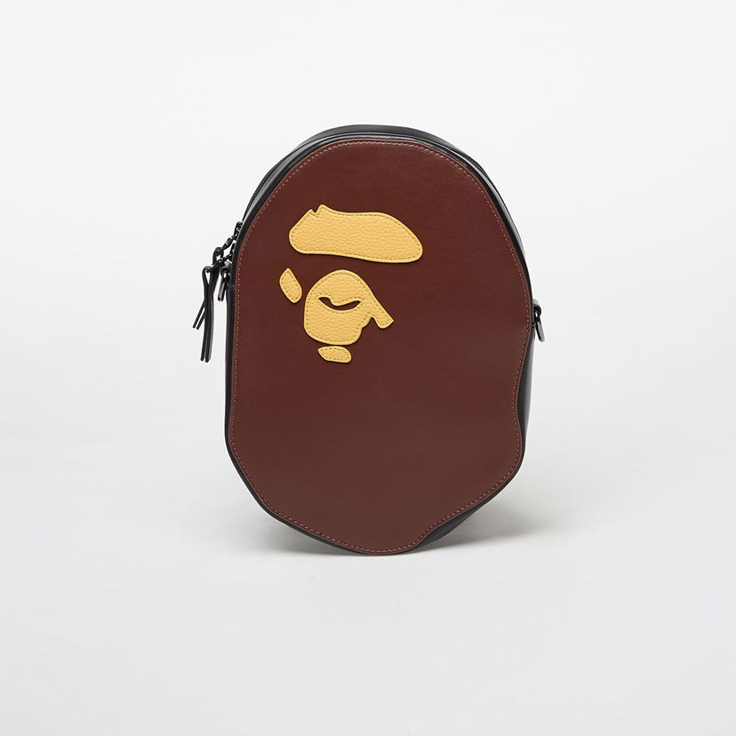 Taška cez rameno BAPE Ape Head Shoulder Bag Hnedá | 001SGL801008MBRW