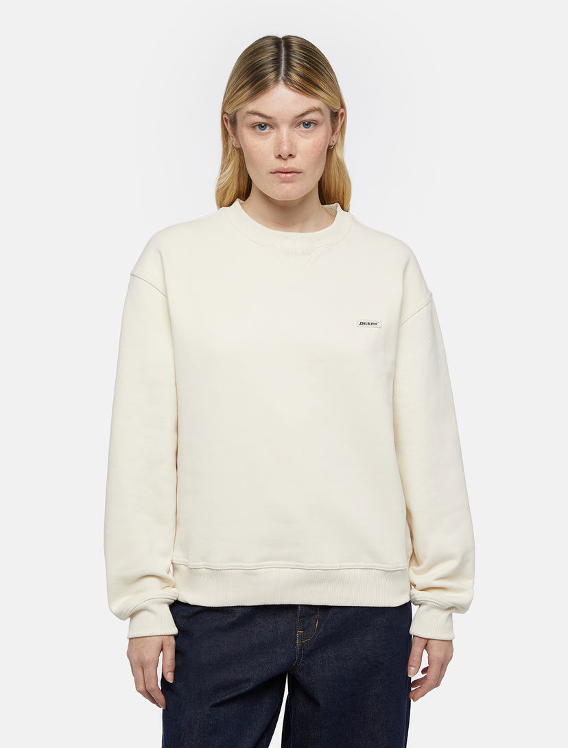 Tričko Dickies Clancy Sweatshirt Woman Whitecap Biela | 0A4Z2X