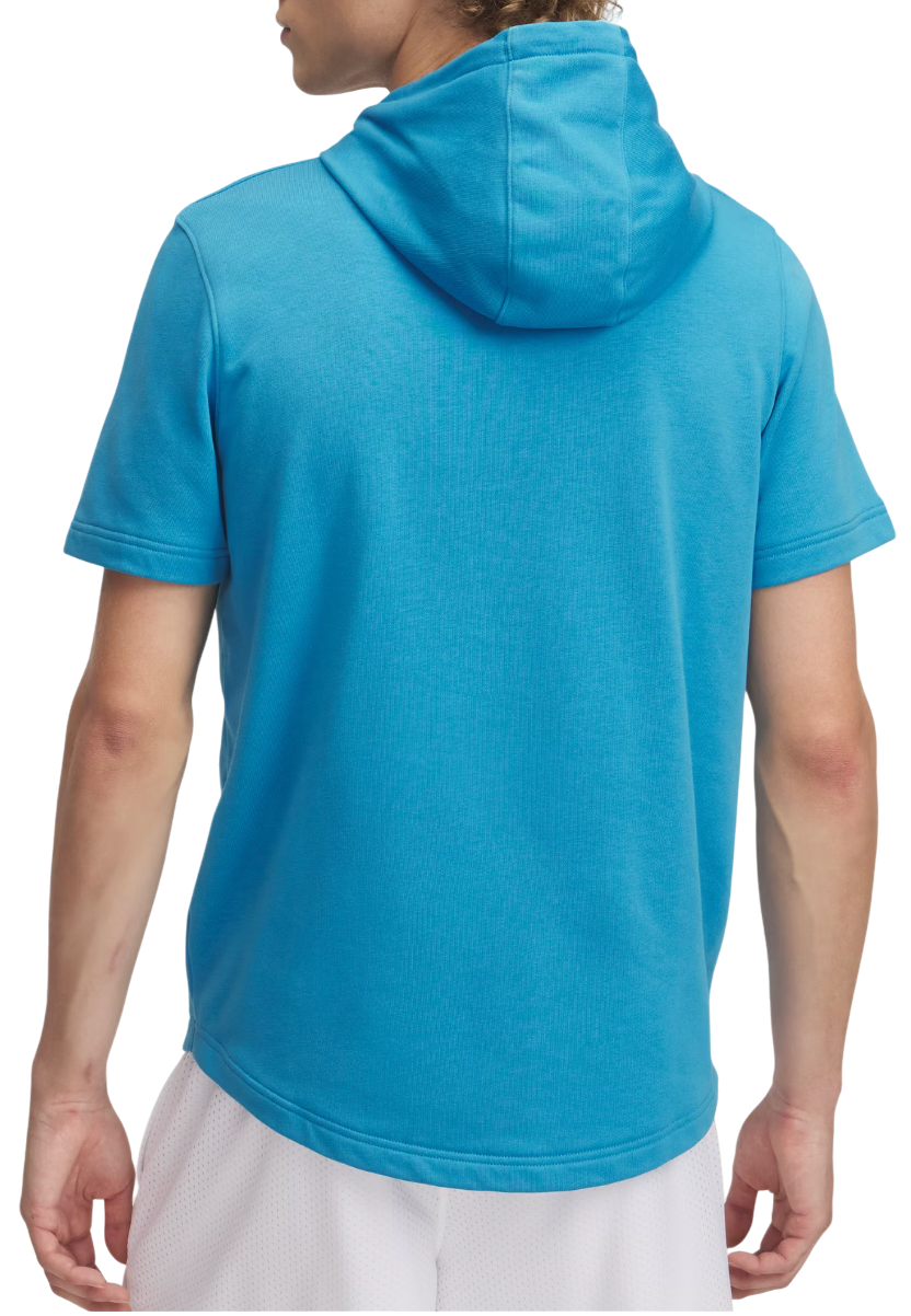 Mikina Under Armour Rival Terry Short Sleeve Hoodie Modrá | 1370396-452, 1
