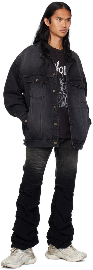 Bunda We11done Oversized Denim Jacket Čierna | WD-DJ2-24-353-U-BK, 3