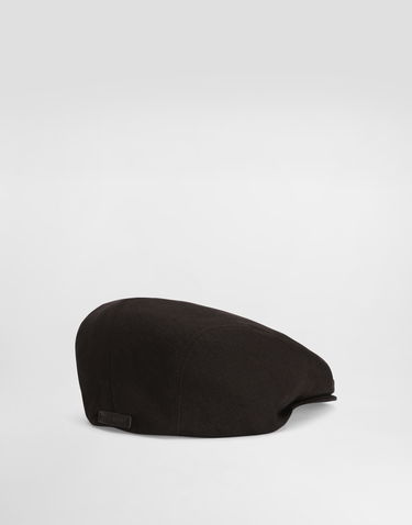 Šiltovka Dolce & Gabbana Dolce & Gabbana Linen Flat Cap Čierna | GH587AGJ061M1348, 1