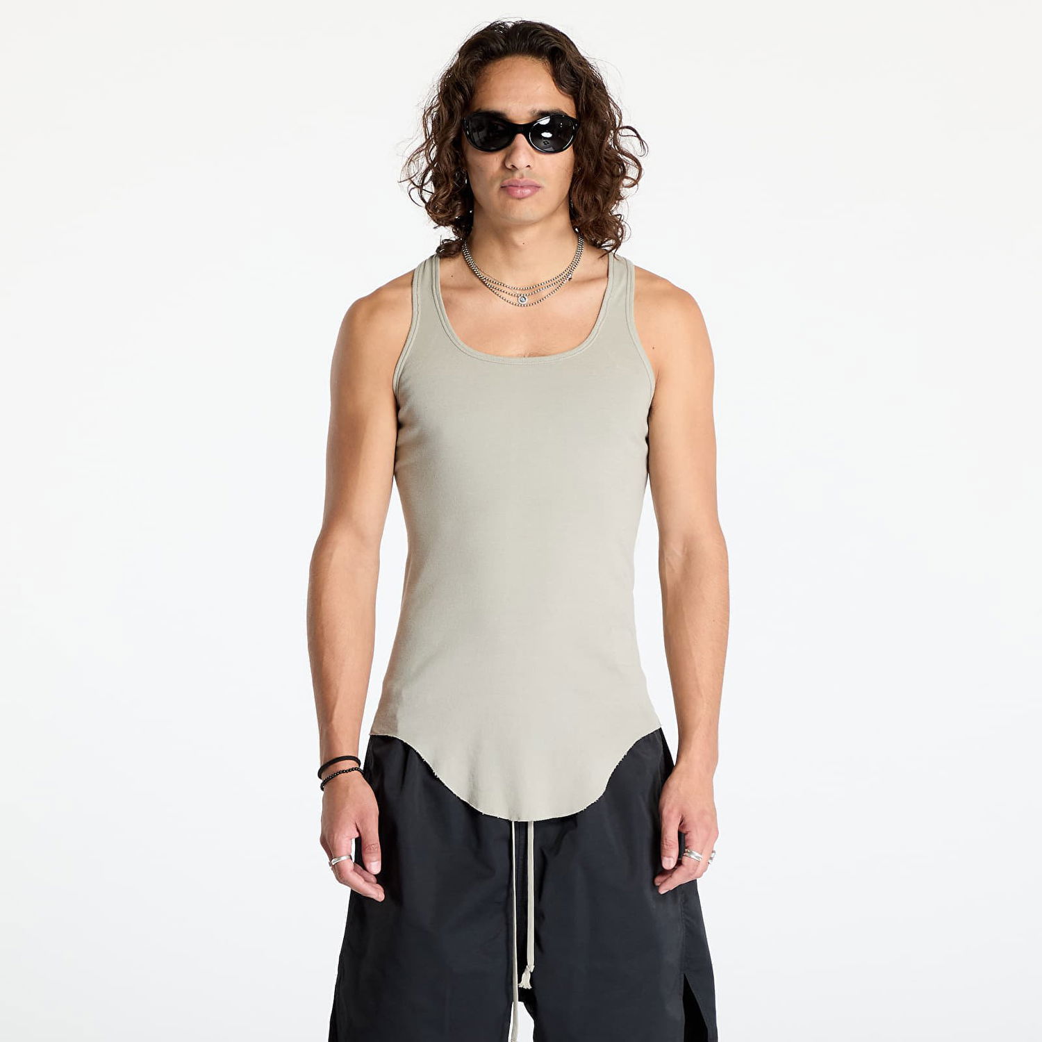 Tielko Rick Owens DRKSHDW Knit Drk Tank Top Pearl Béžová | DU02D2152 RN 08, 0
