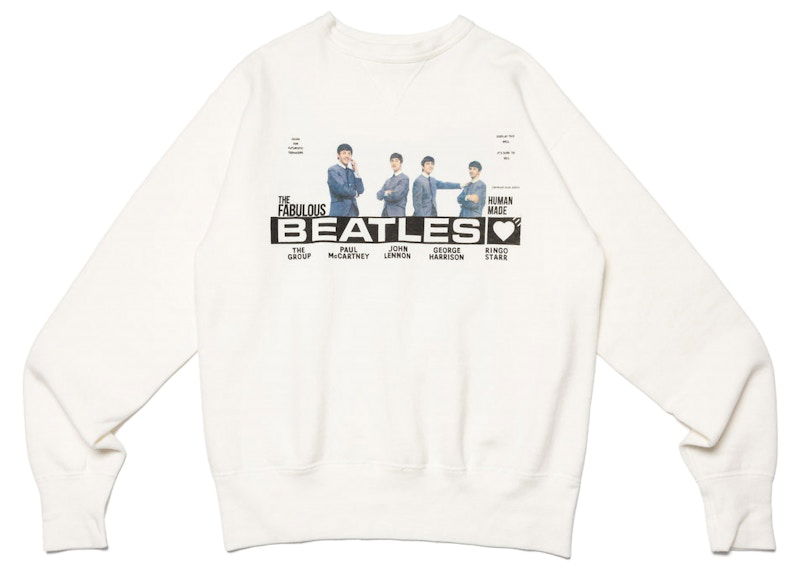 Mikina Human Made Beatles Sweatshirt Biela | HM25CS014, 0