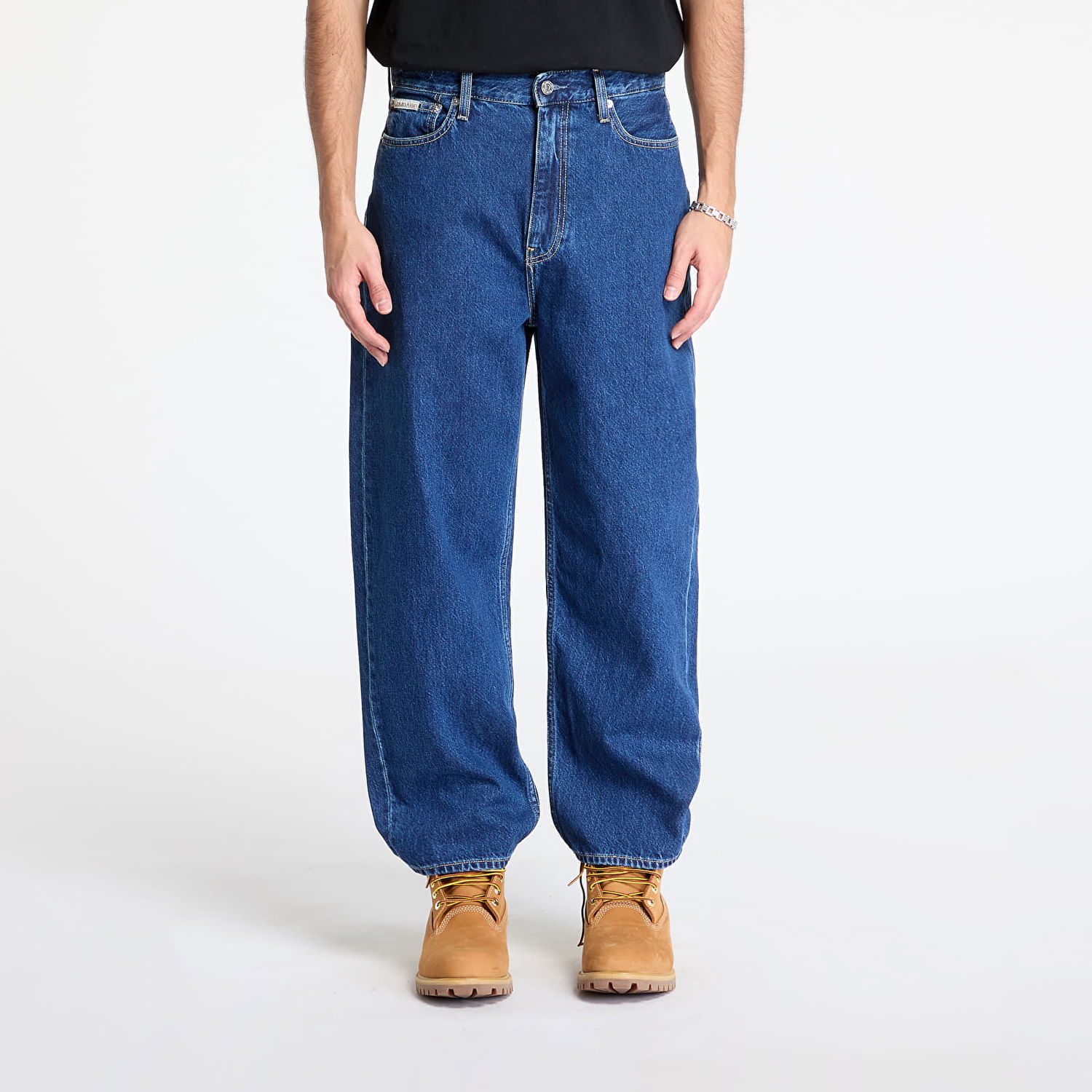Džínsy CALVIN KLEIN Calvin Klein Jeans Barrel Jeans W25/L32 Modrá | J20J225004 1BJ, 0