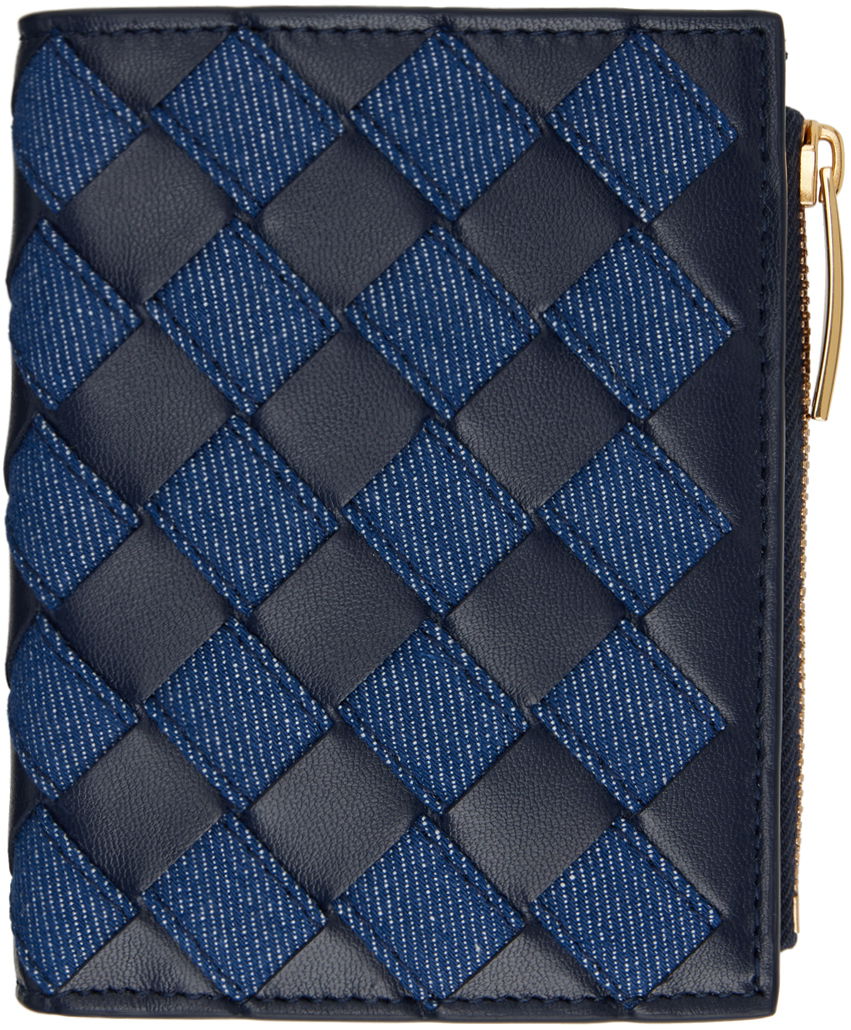 Peňaženka Bottega Veneta Intrecciato Small Bi-Fold Wallet Navy | 797006 V48V3, 0
