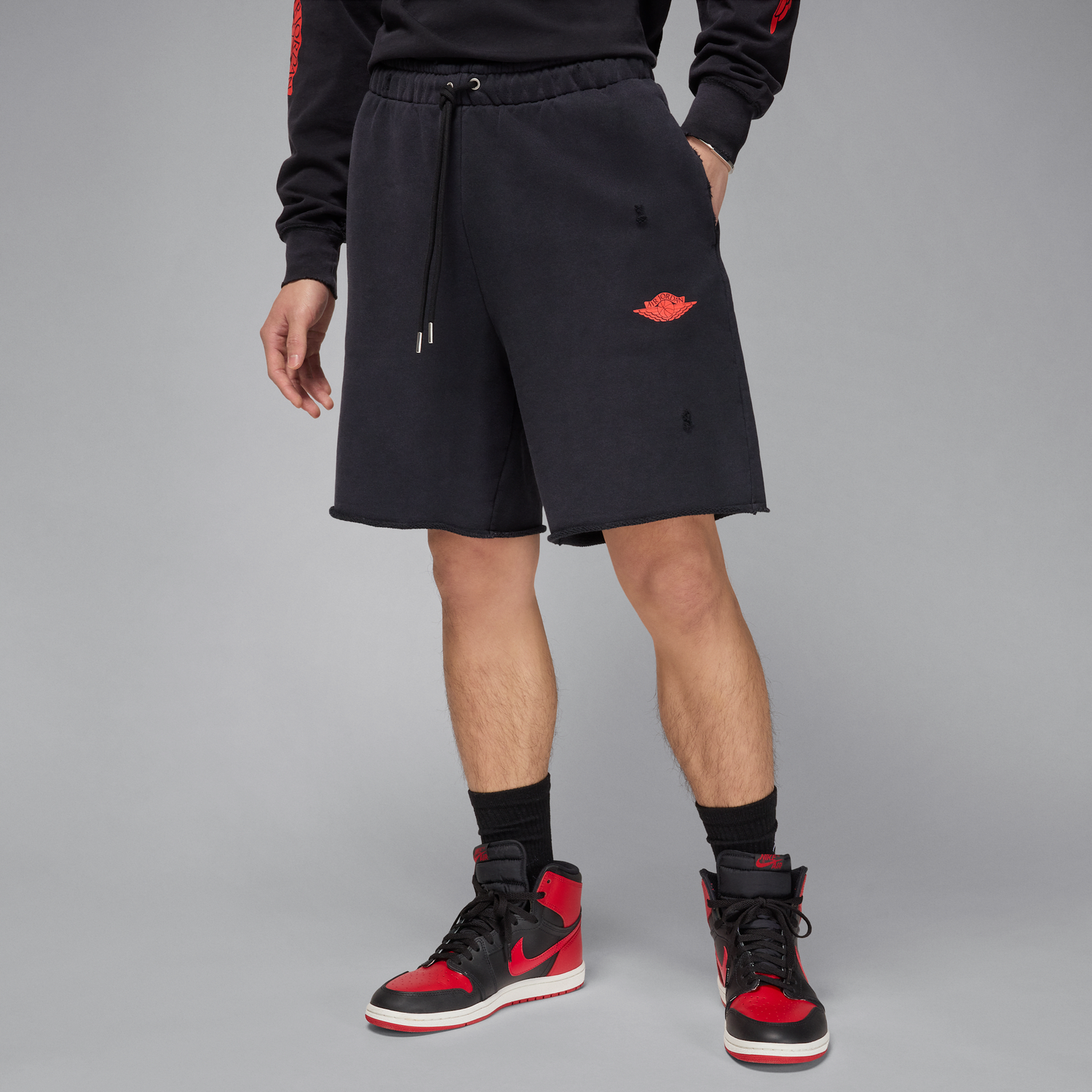 Šortky Jordan Air Jordan Rare Air Fleece Shorts Čierna | IF1411-010, 1