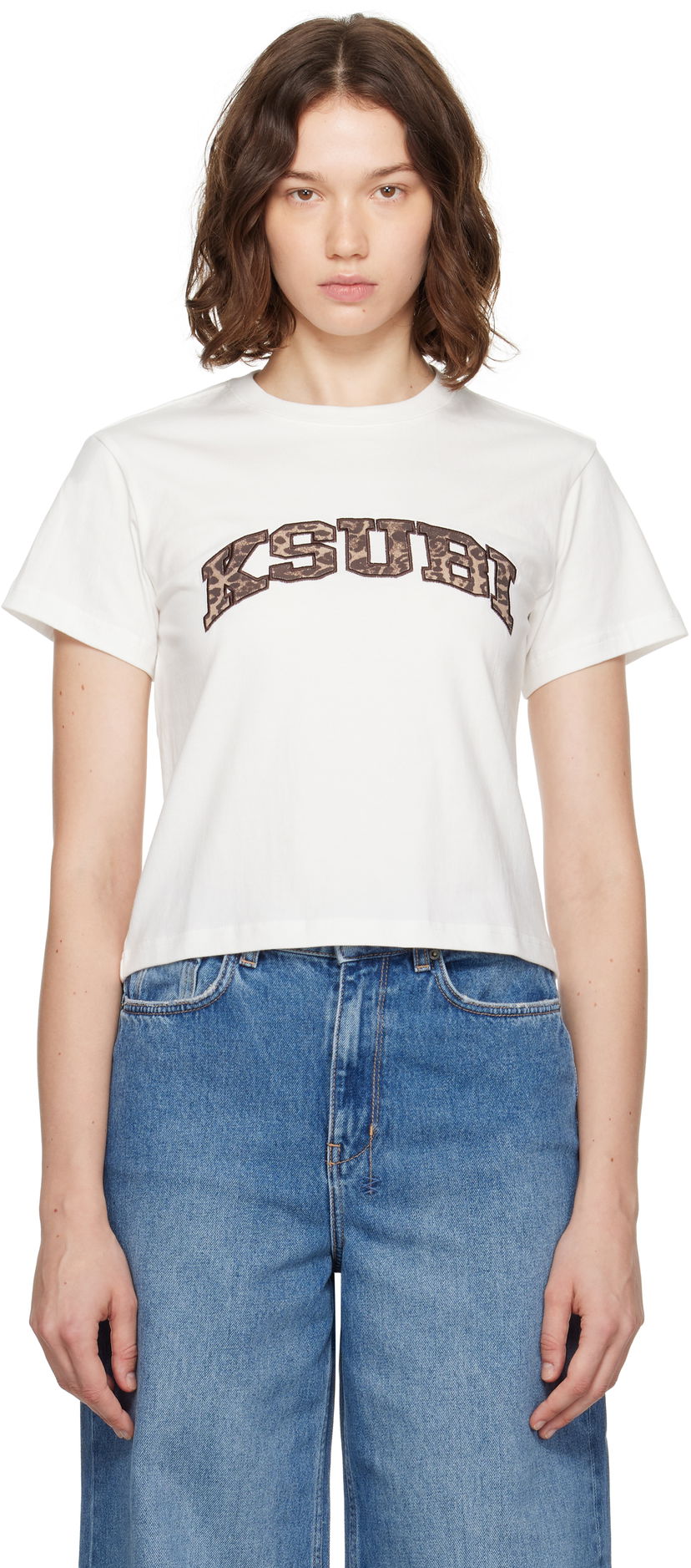 Tričko Ksubi Ksubi Leo Shrunken Short Sleeve T-Shirt Biela | WPF25TE002