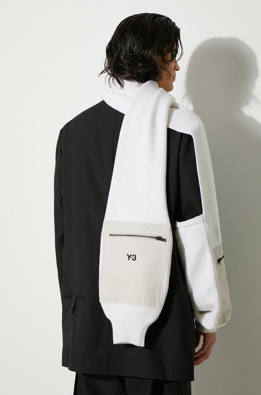 Šál Y-3 Scarf With Pocket Biela | JI6797, 0