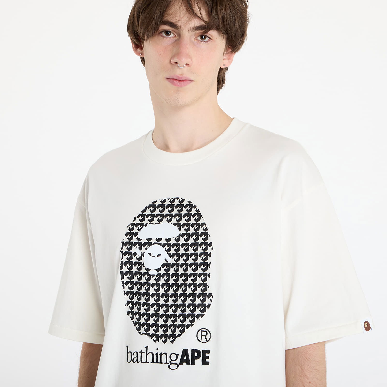 Sta Houndstooth By Bathing Ape Relaxed Fit Tee