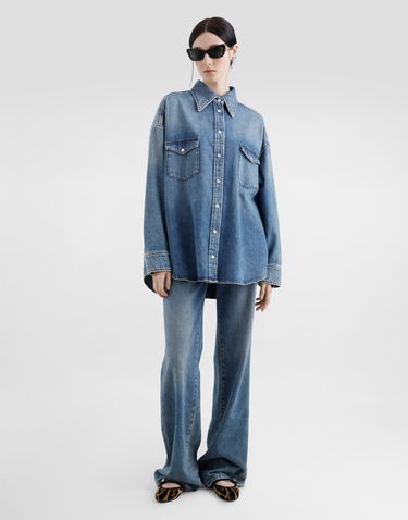 Košeľa Dolce & Gabbana Dolce & Gabbana Oversize Denim Shirt Modrá | F5T15DG8MM1S9001, 1