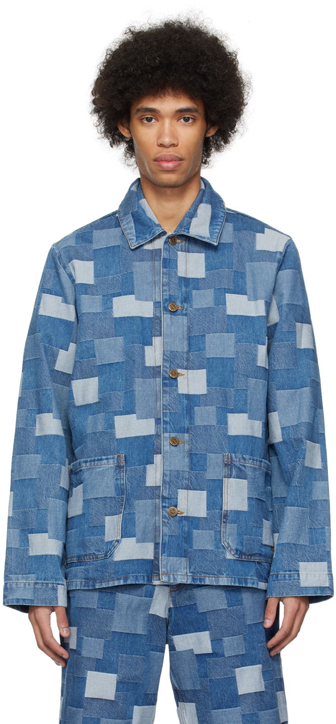 Bunda A.P.C. Kerlouan Denim Jacket Modrá | COGWH-H03205, 0