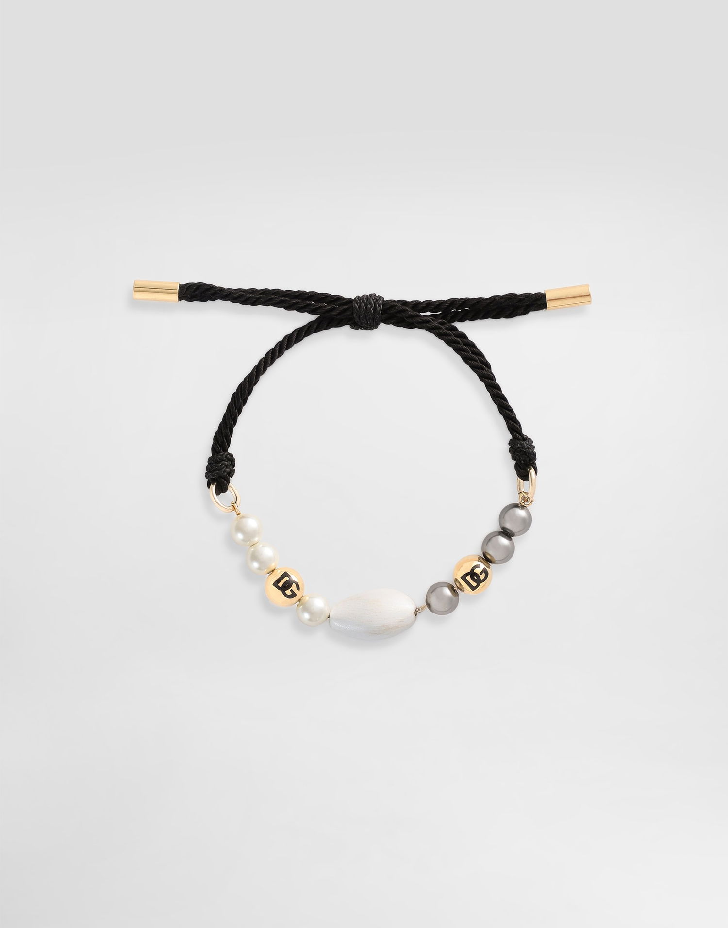 Náramok Dolce & Gabbana Dolce & Gabbana Beaded Cord Bracelet Čierna | WBR5C3W1111N0011, 0