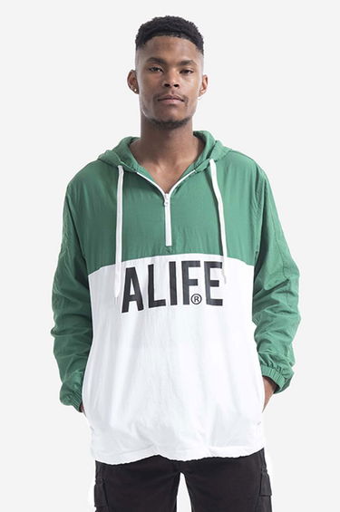 Vetrovka Alife Windbreaker With Logo Zelené | ALISS20.28, 0