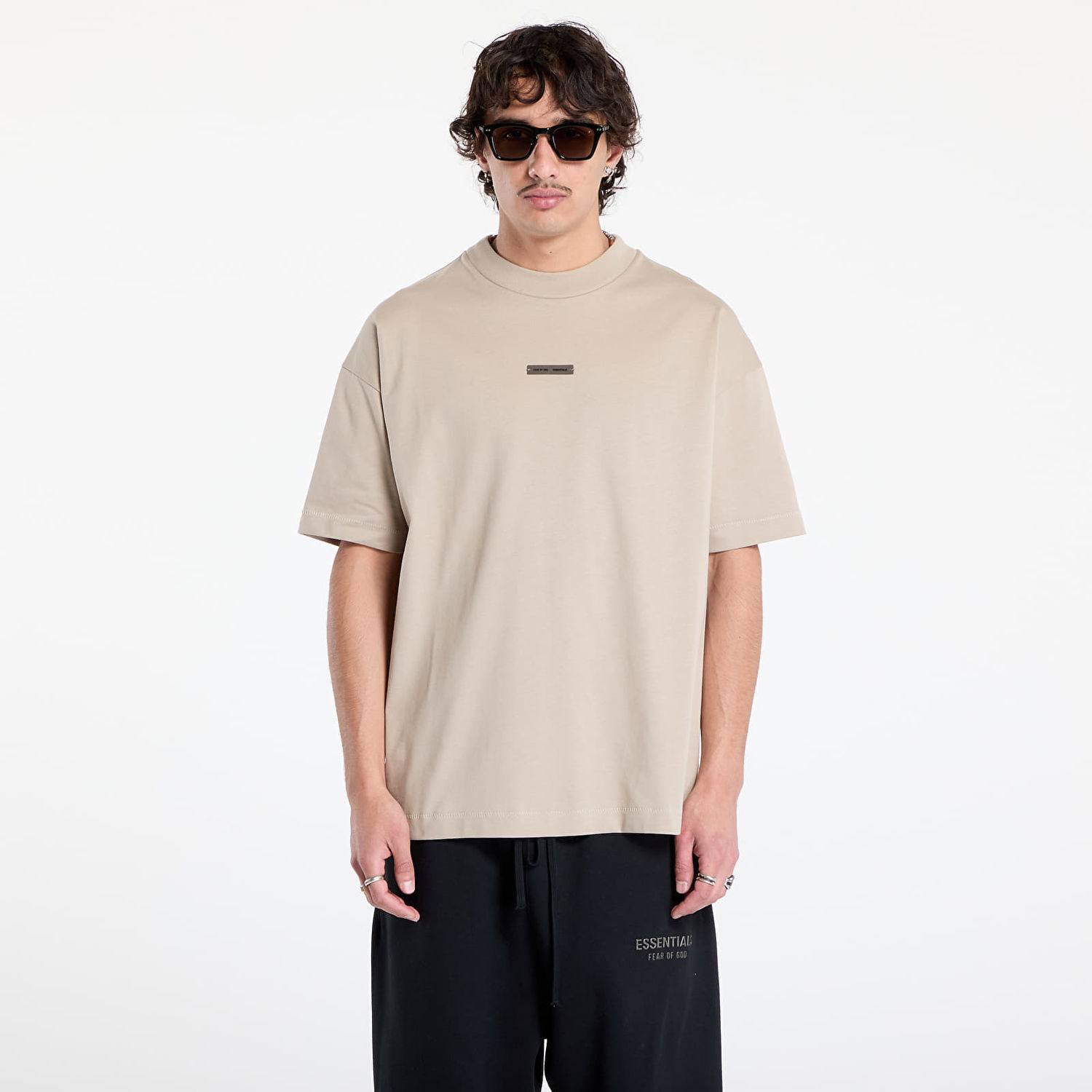 Tričko Fear of God Fear of God Essentials Classic Short Sleeve T-Shirt Béžová | 125SP254191F-198, 0