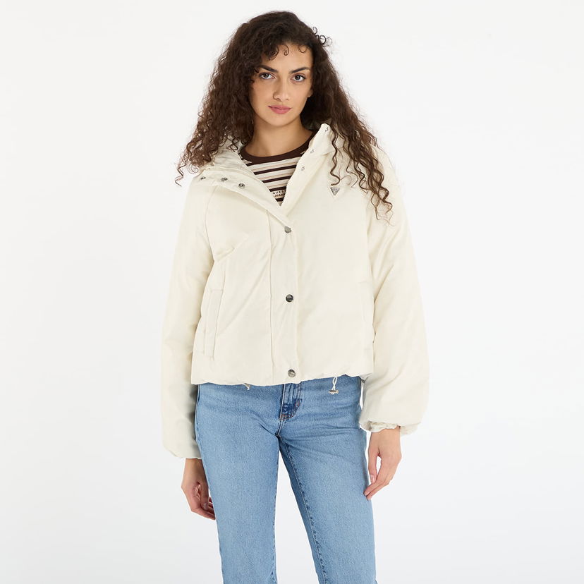 Prešívaná bunda GUESS 4G Boxy Puffer Jacket Biela | V5BL07WGLW2-F0YN