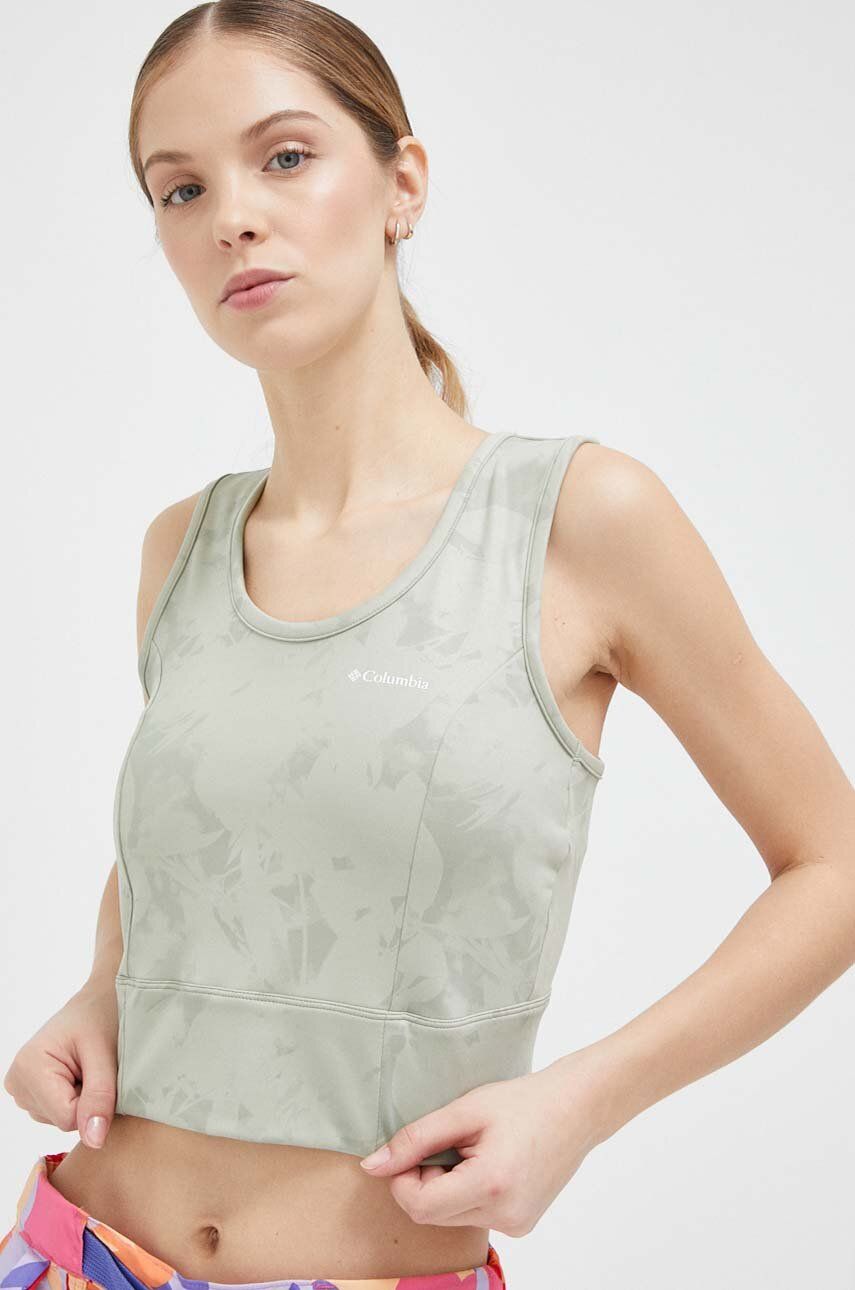 Crop Top Columbia Top Windgates II Cropped Zelené | 1931861.SS23, 0