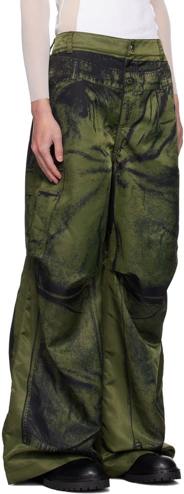 Cargo nohavice Jean Paul Gaultier Jean Paul Gaultier 'The Trompe-L'œil' Cargo Pants Zelené | 24/30-F-PA134-C539-4100, 1