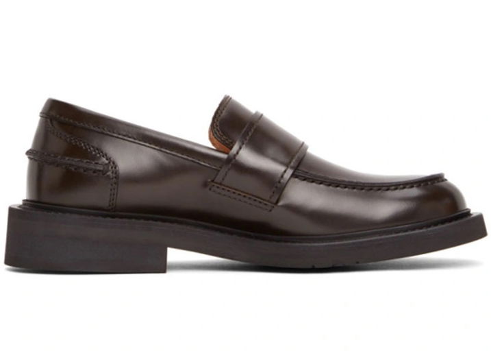 Tenisky a topánky Bottega Veneta Brushed Calf Skin Classic Loafers Hnedá | 631300VBS302006, 0