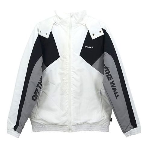 Vetrovka Vans Contrast Stitching Hooded Jacket Biela | VN0A49K2YB2