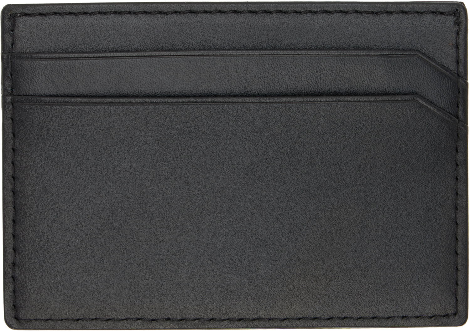 Peňaženka BOSS Leather Card Holder Čierna | 50546145, 1