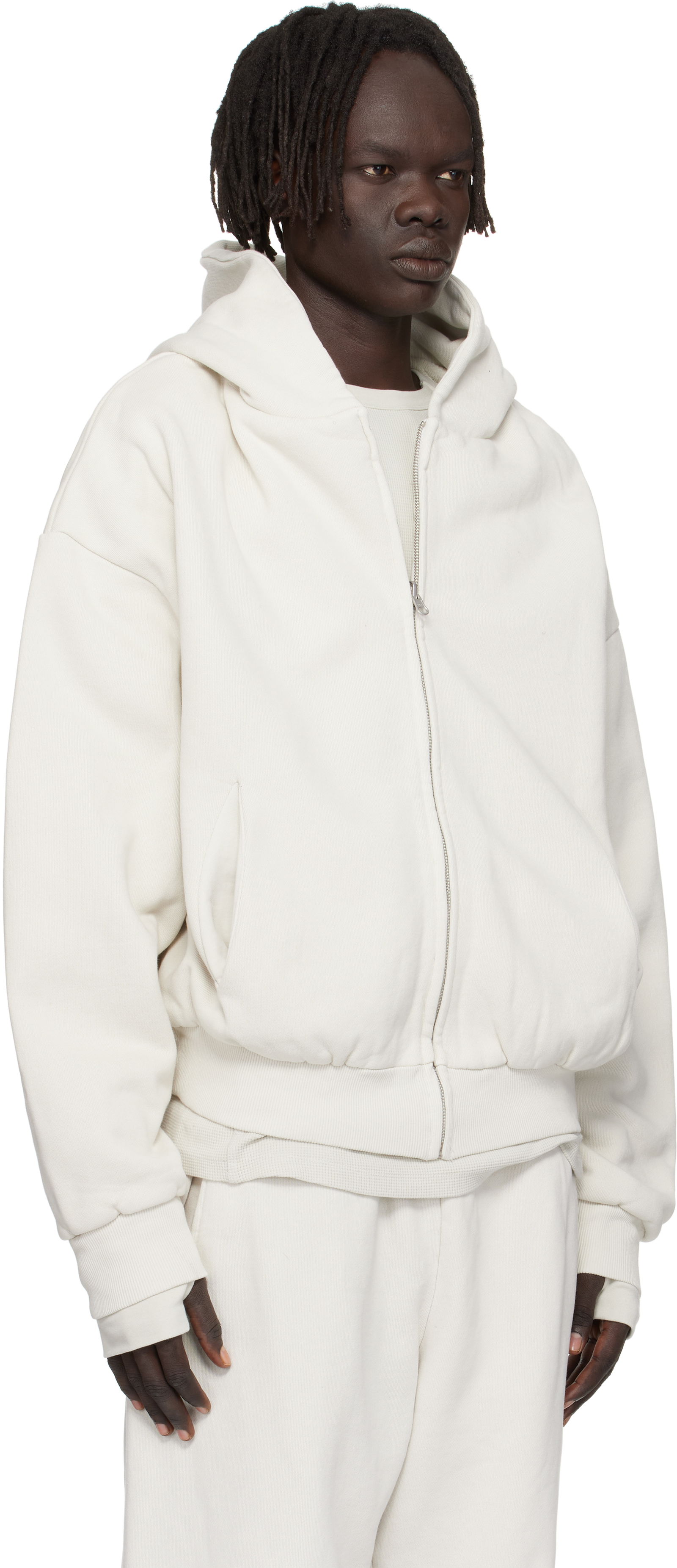 Entire Studios Thermal Zip-Up Hoodie